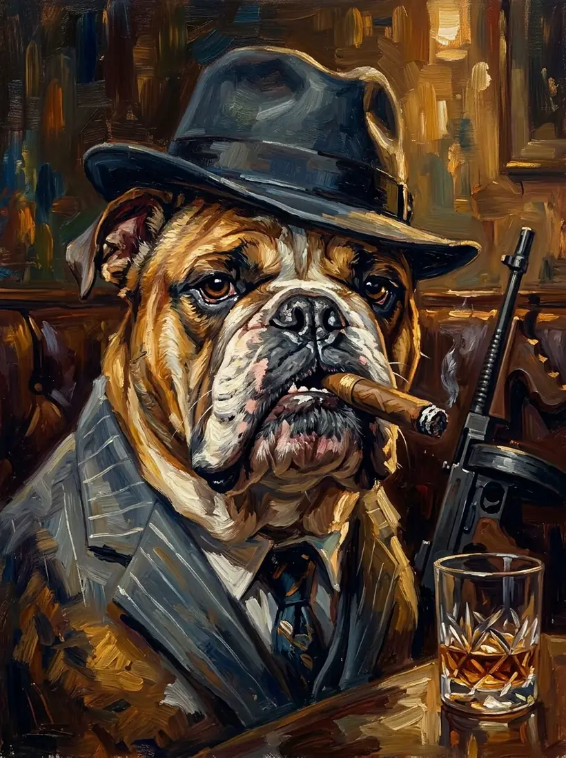 The Boss — framed portrait