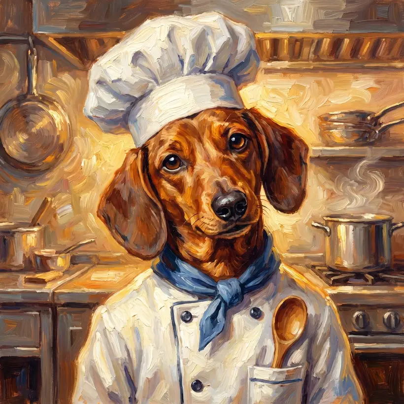 The Chef — framed portrait
