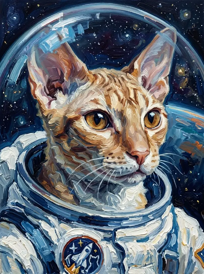 The Cosmonaut — framed portrait