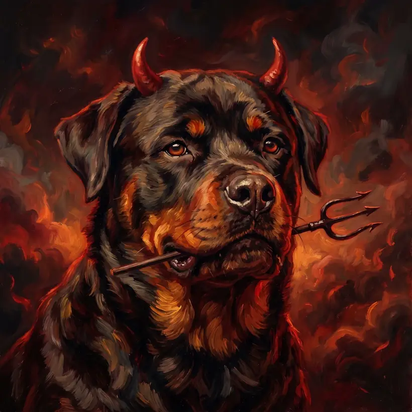 The Devil — framed portrait