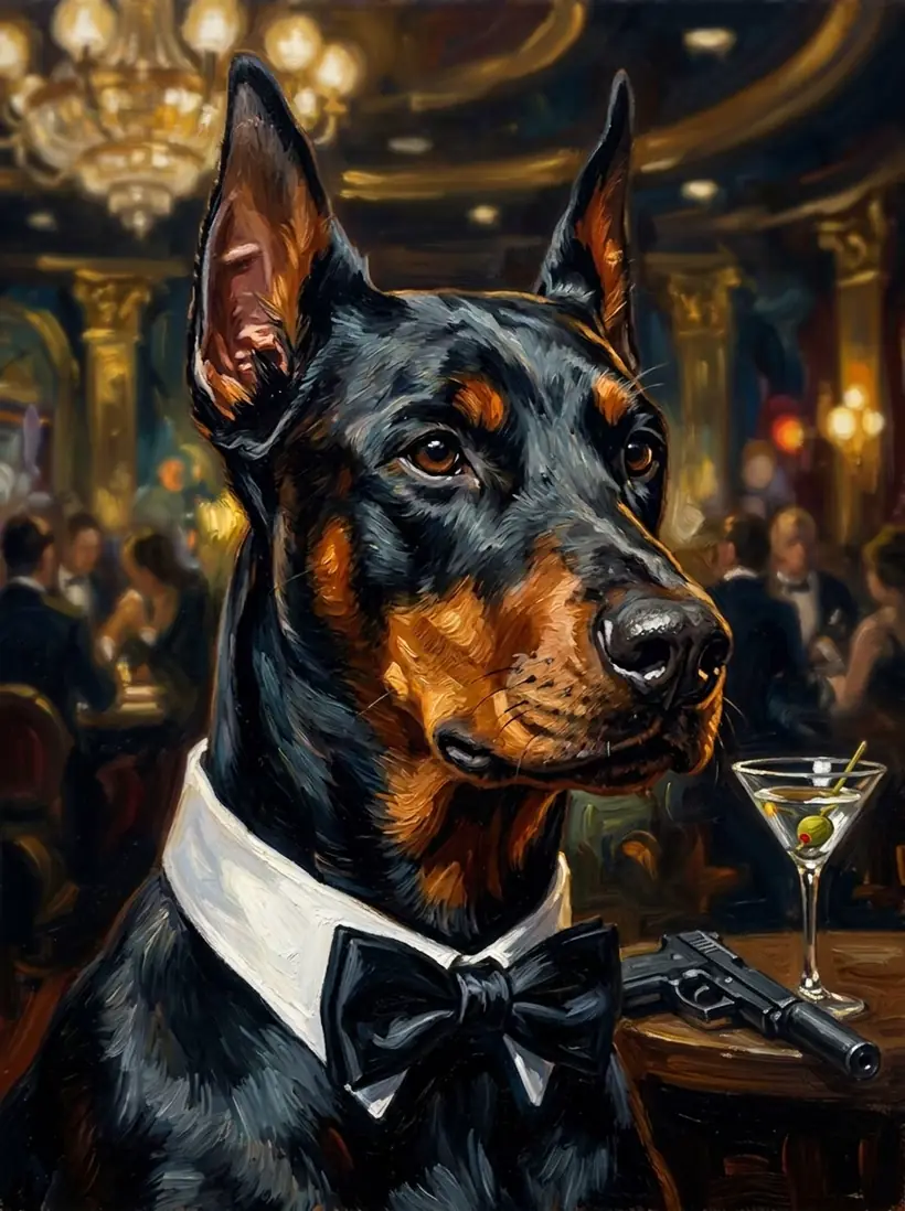 The Operative — framed portrait
