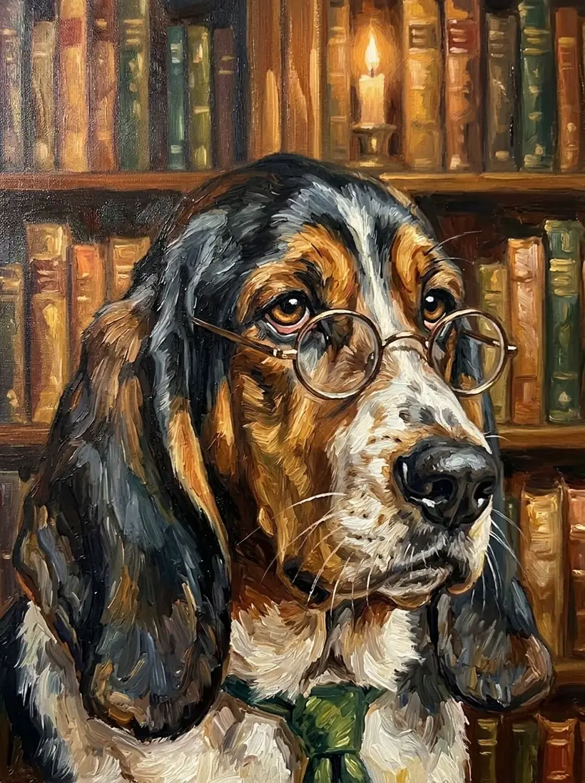 The Professor — framed portrait